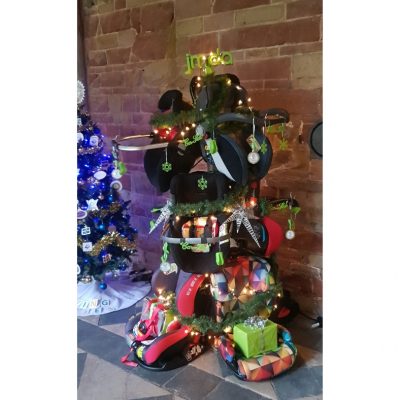 Recycled Child Car Seat Christmas Tree